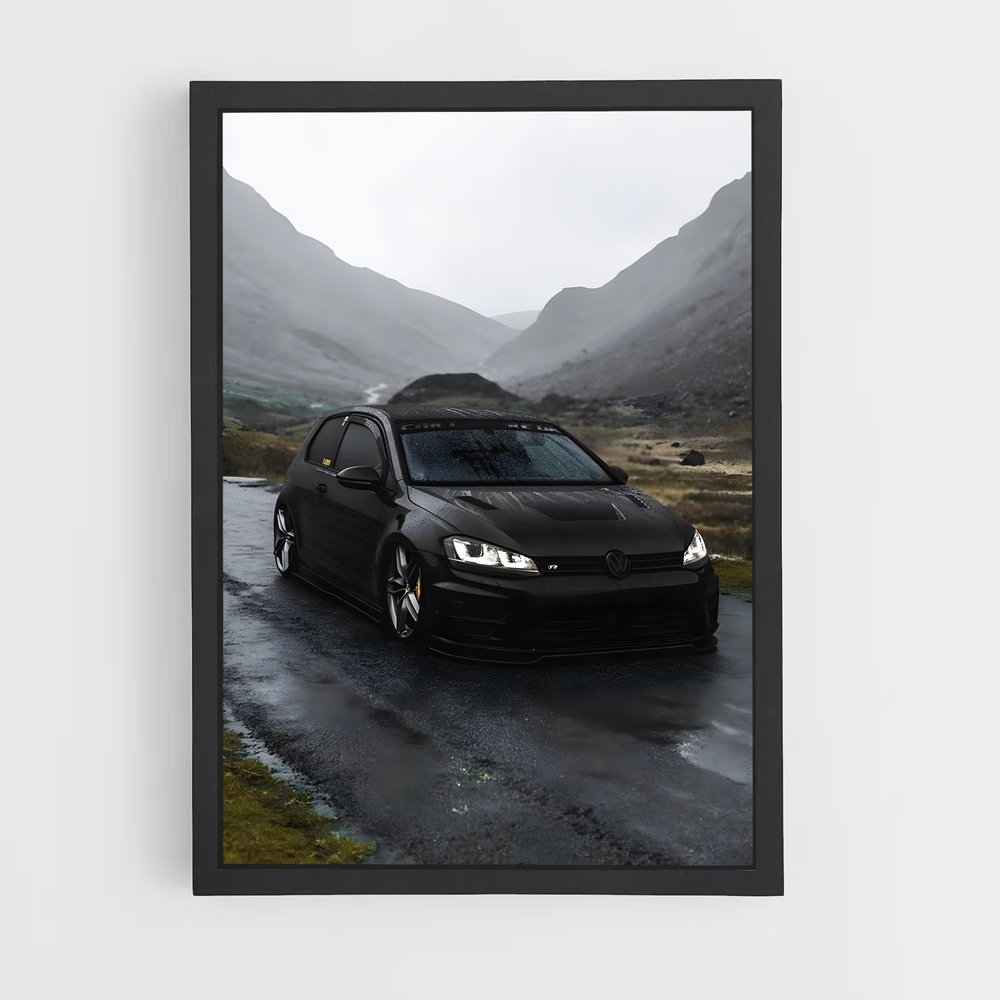 Poster Noir et Humide – affiche Volkswagen (vue 2)